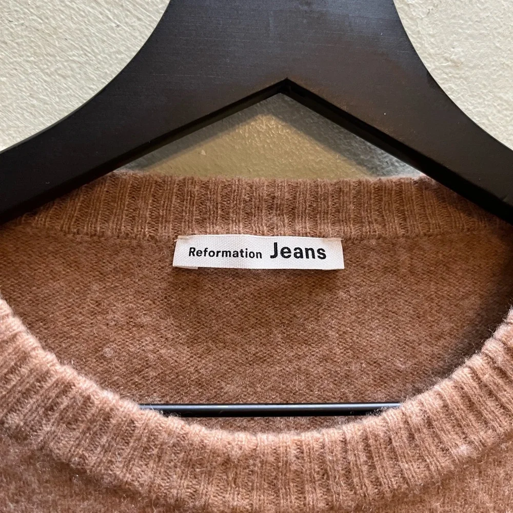 Reformation Dana Cashmere Crew Sweater size small - Picture 13 of 15